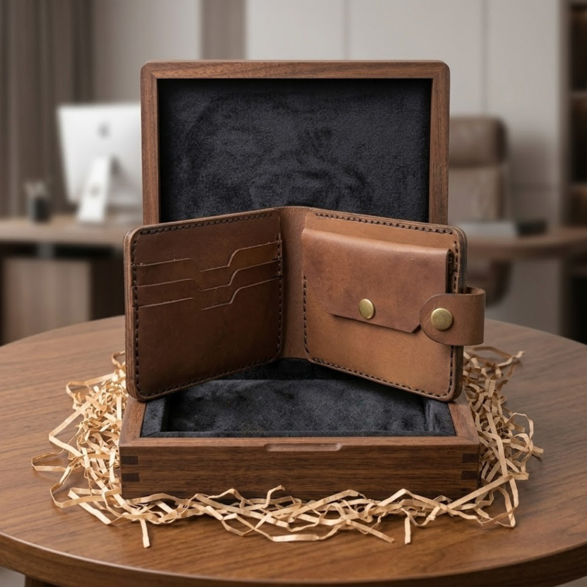 Brown Buffalo Leather Wallet | Handcrafted Best Wallets for Men
