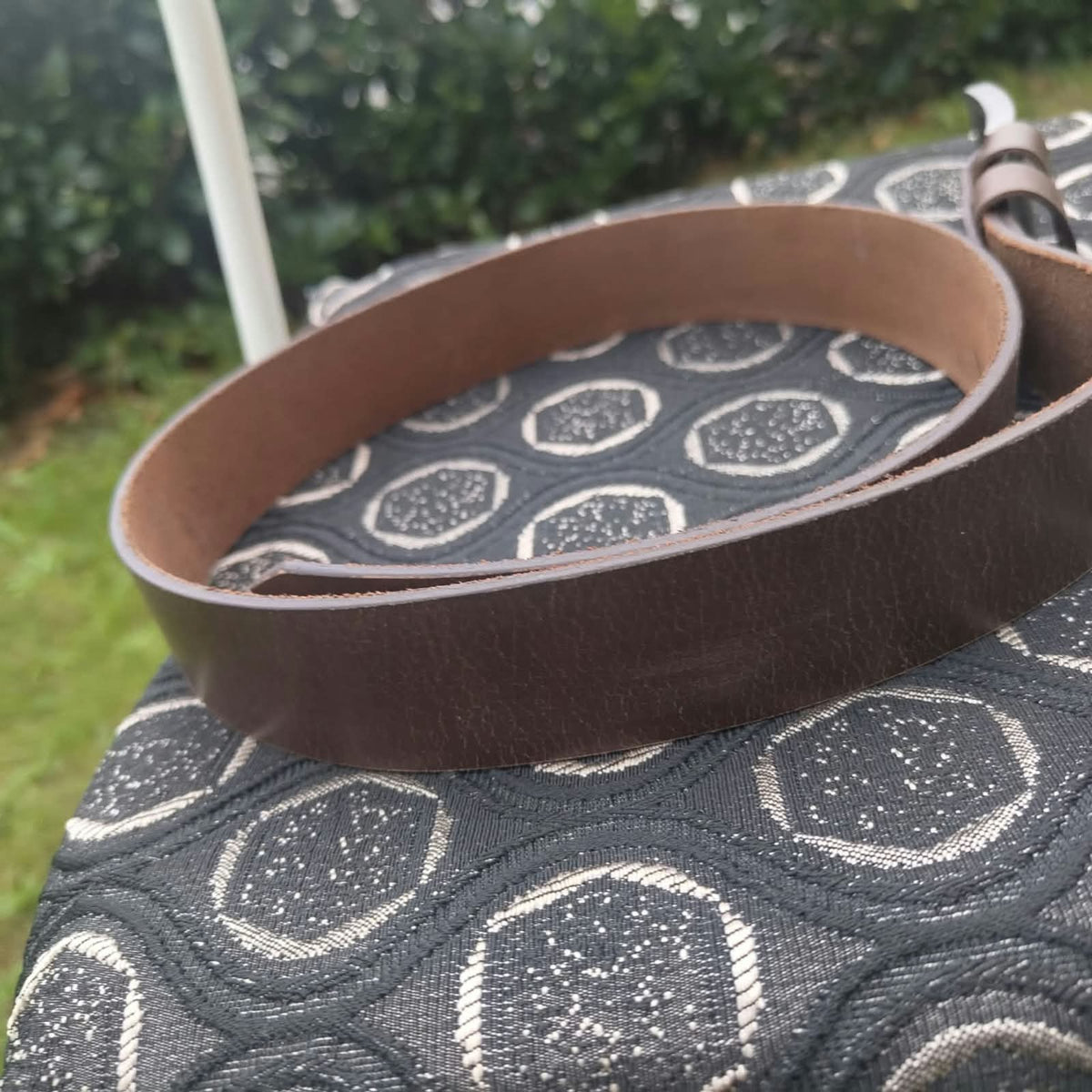Men's Brown Pull-Up Leather Belt – Genuine Buffalo Leather, Classic Casual & Everyday Belt